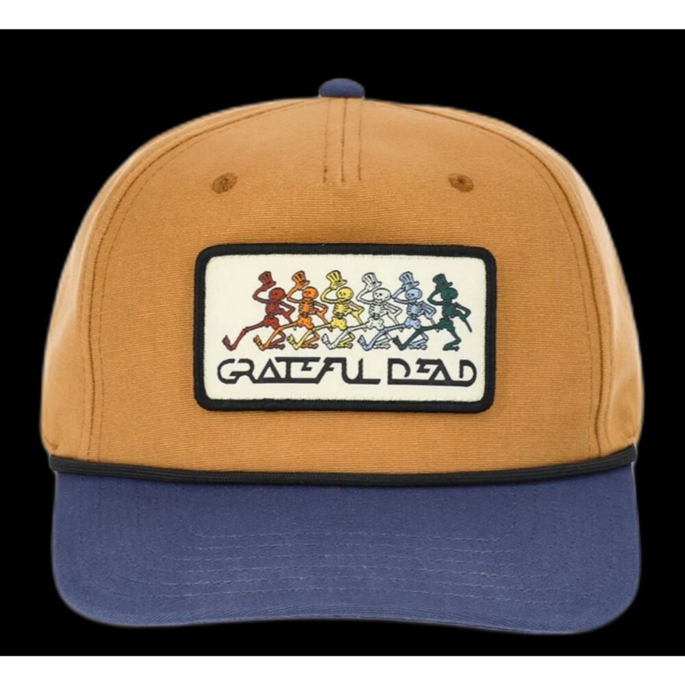 Grateful Dead Band Dancing Skeleton Men's Snapback Adjustable Hat One Size NEW - Picture 2 of 4